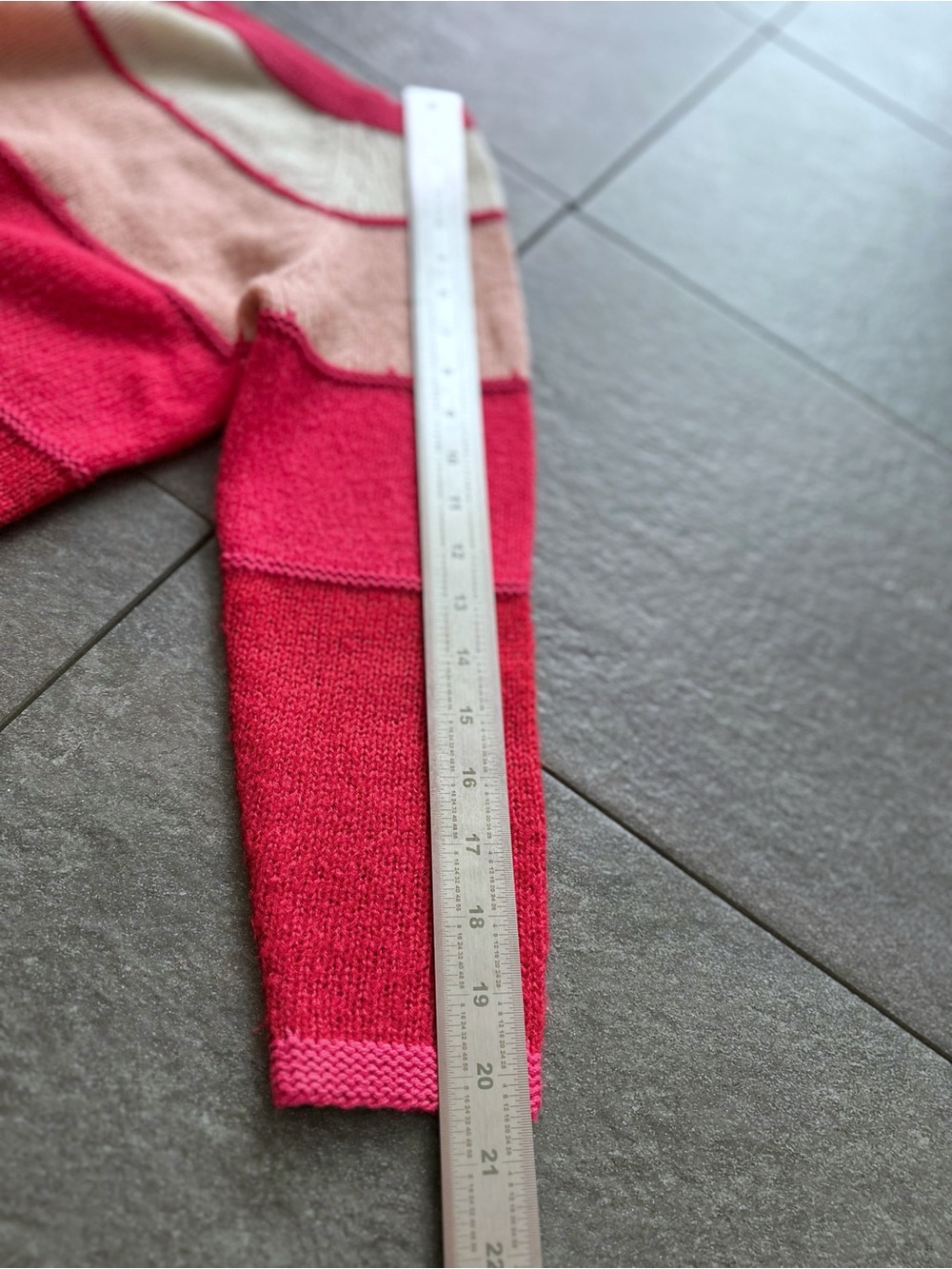 Cooperative’ NWOT Wool Blend Colorblock Cropped Sweater Women’s XS 3/4 Sleeve - Picture 8 of 11